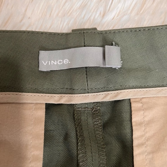 Vince women’s mid rise cropped linen trousers size 8 - Picture 8 of 13